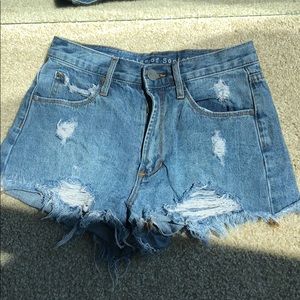 Articles of society denim shorts
